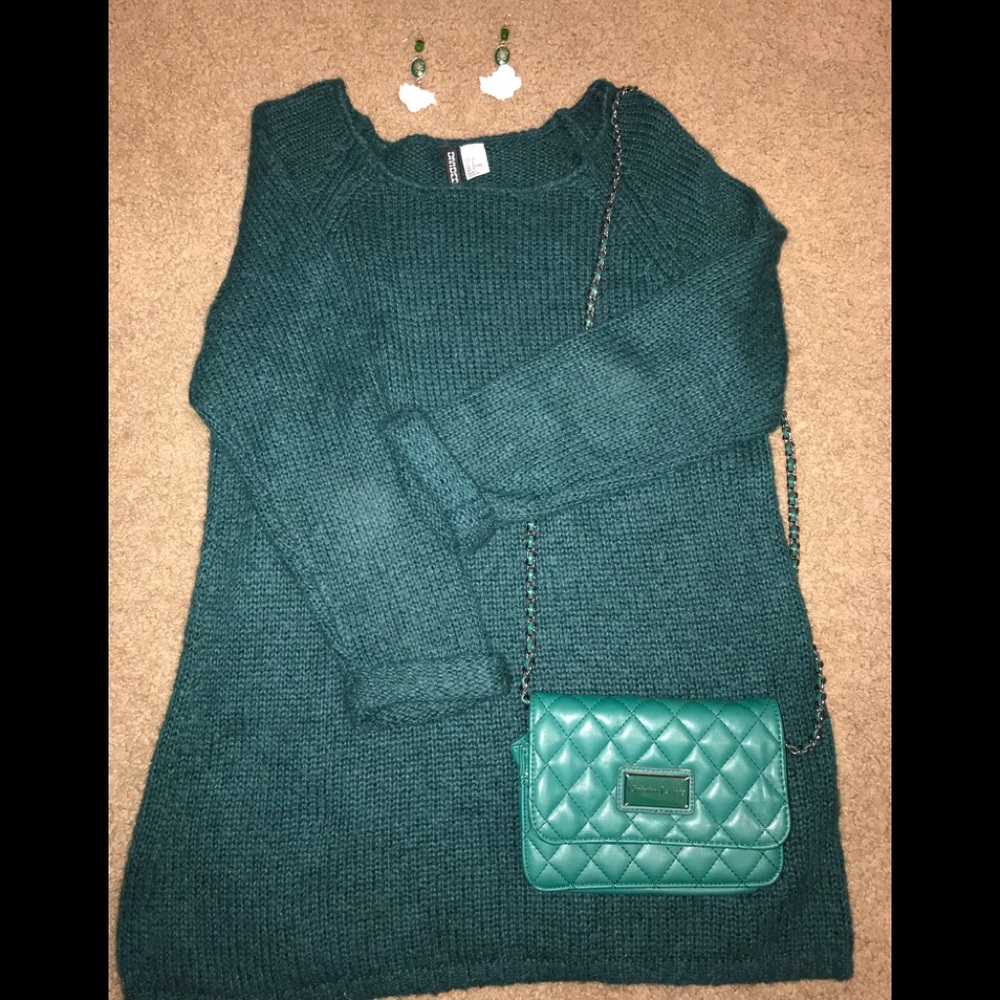 H&M Divided Green knit sweater